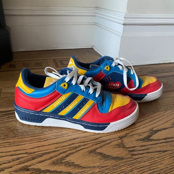 adidas Human Made x Rivalry Low 'Scarlet Aqua' - Picture 1 of 6